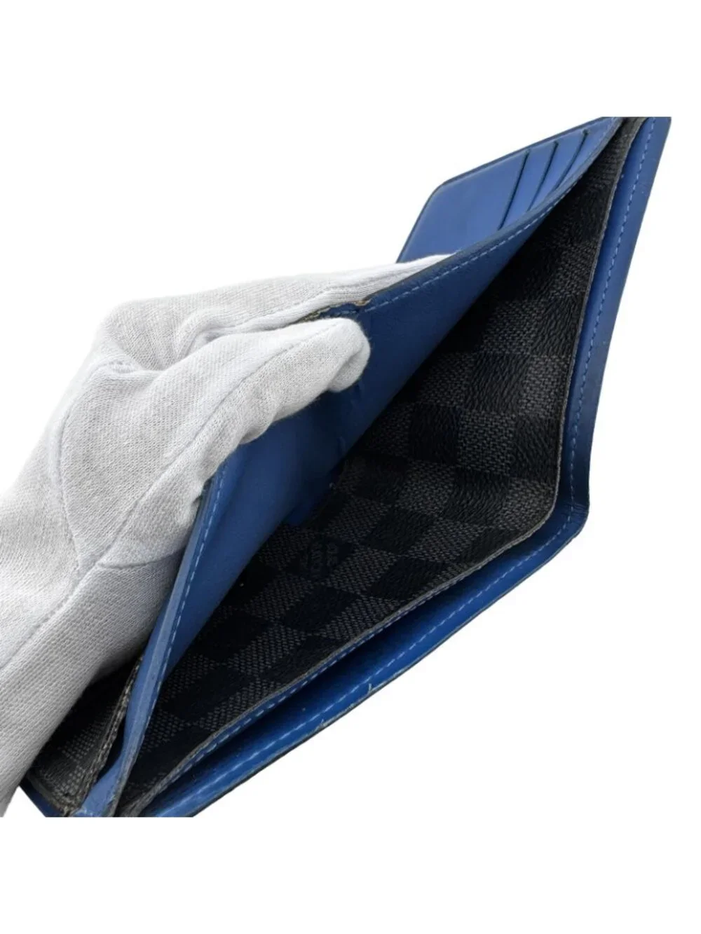 Louis Vuitton Portefeuille Multiple Damier Graphite Bifold Wallet Black Leather